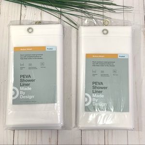 Made By Design 2-Pack PEVA Medium Weight Shower Liner Frosted
